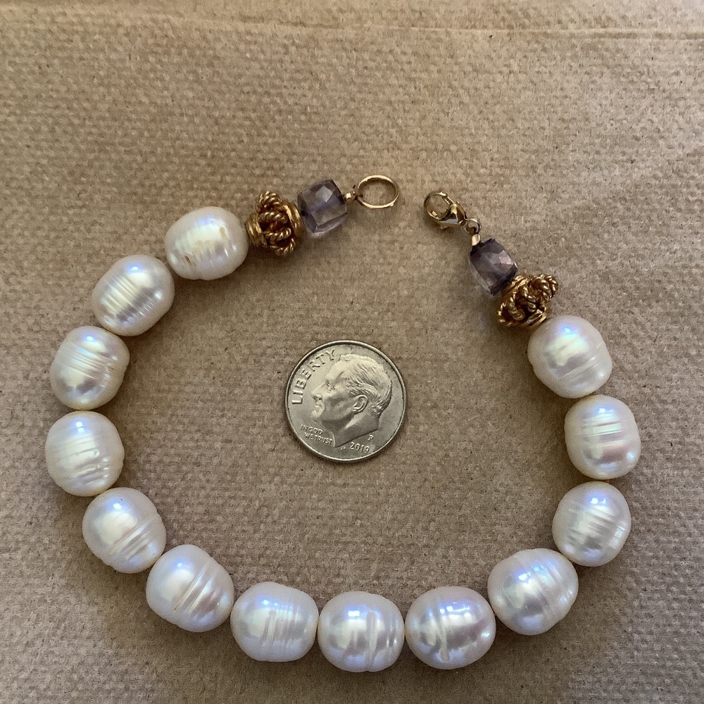 Freshwater Pearl Bracelet Gold Filled Clasp
